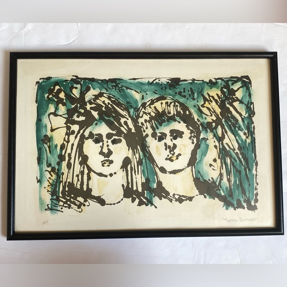 Yanni Posnakoff Art Print Portrait Of A Couple Reproduction